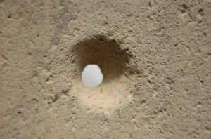 Perforación en metate